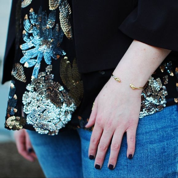 BB Dakota Floral Metallic Sequin Sheer Back Tank - Picture 2 of 8